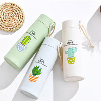 Bouteille d'eau en verre à large ouverture de 400 ml, écologique, sans BPA, portable et à boire directement pour les enfants, logo personnalisé, cadeau