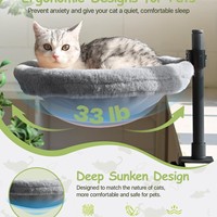 2025 nouveaux meubles pour animaux de compagnie robuste chat bureau lit hamac avec tapis en peluche doux lavable pour chats d'intérieur