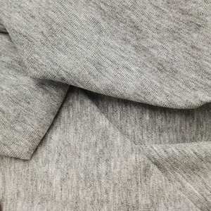 Tissu jersey élastique gris chiné modal 40S, matière tricotée en rayonne et élasthanne pour t-shirts à manches courtes et hauts basiques - Product Image 3