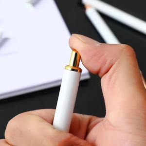2024 pluma de tinta de <span class=keywords><strong>Gel</strong></span> de aceite de bala de sublimación blanca <span class=keywords><strong>en</strong></span> blanco de lujo DIY pluma de <span class=keywords><strong>Gel</strong></span> retráctil de acero inoxidable de Metal plateado con logotipo personalizado - Product Image 3