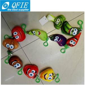 Mini mignon coloré légumes et fruits en peluche porte-clés éducatif jouets EN71 certifié pour distributeur automatique - Product Image 3