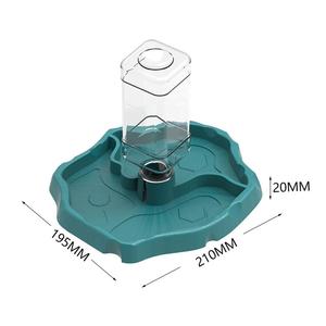 Dispensador de Agua y Alimentador Automático 2 en 1 para Reptiles, Bandeja de Agua y <span class=keywords><strong>Comida</strong></span> para Tortugas, Accesorios para Terrarios, Tazón de Agua para Mascotas Pequeñas - Product Image 2