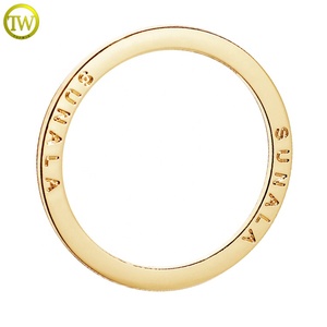 Forme ronde or logo anneaux boucle maillots de bain accessoire marque lettre privée O <span class=keywords><strong>anneau</strong></span> pour sacs à bandoulière - Product Image 2