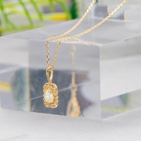 Emotional Factory Collier en argent sterling 925 plaqué or 14 carats avec pierres précieuses Bohème Big Geometric Drop African Opal Necklace