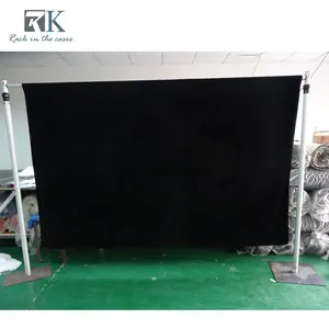 Blackout cloth curtain adjustable uprights pipe and drape kits backdrop for events