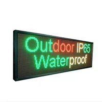 Panel de módulo Led de un solo color para exteriores DIP P10, módulo Led rojo azul verde para correr mensaje, pantalla Led
