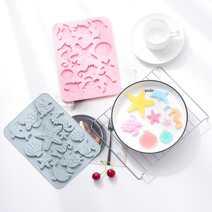 Moldes de Silicona Antiadherentes con Temática de Animales Marinos, Reutilizables, de Grado Alimenticio, Lindos Moldes Magnéticos de Silicona para Chocolate, Dulces y Hielo - Product Image 6