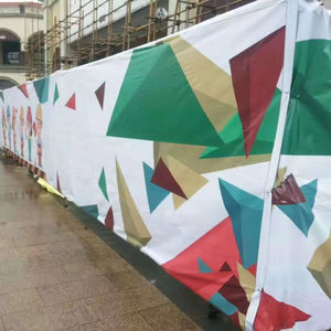 Тканевый сетчатый флаг с цифровой печатью индивидуального логотипа, ветро- и водонепроницаемый, для декорации наружных ограждений и рекламы - Product Image 2