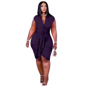 กระโปรงรัดรูปเซ็กซี่สำหรับสาวอวบ <span class=keywords><strong>ชุด</strong></span><span class=keywords><strong>เด</strong></span><span class=keywords><strong>รส</strong></span>ผูกเชือกสำหรับฤดูใบไม้ผลิ/ฤดูร้อน - Product Image 5