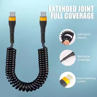 Kabel Data Tipe C 2026 Harga Grosir Spring Tubes 120w Pengisi Daya Ponsel untuk Seri Phone15 16