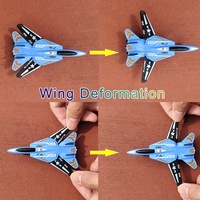 LASIVE TOYS Nouveau Jouet pour Enfants Lot de 4 Avions de Chasse Militaires en Alliage à Rétrofriction Modèle Miniature en Métal Moulé Sous Pression