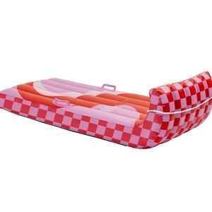 Toboggan gonflable en PVC avec deux poignées robustes 59*25.5*17 pouces pour 1-2 personnes, idéal pour les adultes, pour le plaisir des sports d'hiver - Product Image 1