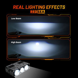 REDSEA RG300 110W Phares auxiliaires LED à large plage de tension pour calandre avant, faisceau haut et bas, IP68, <span class=keywords><strong>ventilateur</strong></span> en aluminium pour Ford Ranger - Product Image 2