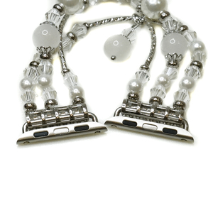 Banda de Metal adaptador de diamantes con incrustaciones de bucles de anillos <span class=keywords><strong>para</strong></span> <span class=keywords><strong>Apple</strong></span> <span class=keywords><strong>Watch</strong></span> <span class=keywords><strong>iPhone</strong></span> <span class=keywords><strong>6</strong></span> 5 4 - Product Image 6