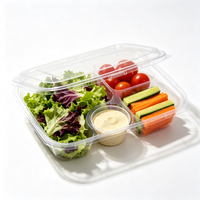 Emballage en blister en plastique de qualité alimentaire personnalisé pour salade de fruits frais, plateau thermoformé pour baies, récipient alimentaire en plastique pour sauce