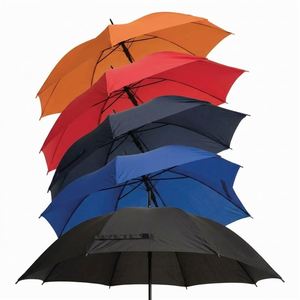 Parapluie automatique à prix de gros, couleur orange, poignée droite - Product Image 2