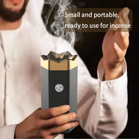 Brûleur d'Encens Électronique Arabe Brûlant au Charbon de Bois Moyen-Oriental Transfrontalier Purificateur d'Air Diffuseur d'Arôme Bukhoor Portable pour Voiture