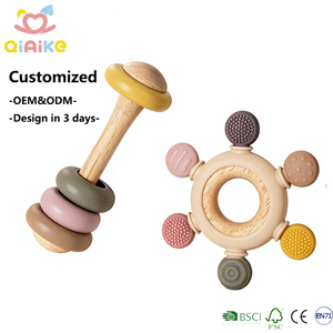 Juguete <span class=keywords><strong>de</strong></span> Madera Personalizado <span class=keywords><strong>para</strong></span> Bebés, Sonajero Musical <span class=keywords><strong>para</strong></span> Entrenamiento <span class=keywords><strong>de</strong></span> Agarre, Juguete Sensorial <span class=keywords><strong>de</strong></span> Desarrollo Temprano <span class=keywords><strong>para</strong></span> Bebés, 2 Piezas <span class=keywords><strong>de</strong></span> Juguetes <span class=keywords><strong>para</strong></span> la Dentición - Product Image 1