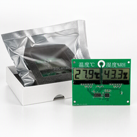 Module d'affichage de température et d'humidité DJ, double écran LCD, capteur numérique thermo-hygromètre, alimentation par batterie 3V, panneau intégré OEM