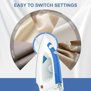 Professional <b>Electric</b> 1200W Ceramic Soleplate Dry Iron Portable Travel <b>Steamer</b> Auto 1 Year Warranty 0.96m Cord English Operation - Product Image 3