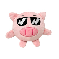 Jouets en peluche réalistes pour animaux de compagnie, prêts à être expédiés en 2025, jouets qui couinent, cochon, canard, éléphant, paresseux, grenouille, jouets anti-stress pour chiens, balle qui couine, 12 cm, amusants