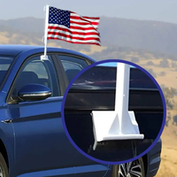 Promotion Drapeau de Voiture Mexique en Polyester Taille Personnalisée, Drapeaux Imprimés en Soie pour Fenêtre de Voiture de Tous Pays avec Mât