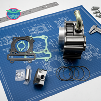 Kit de mise à niveau moteur moto QJ164 164MK 64mm 180CC Big Bore avec cylindre, piston, segments et joints pour Benelli 180S BJ175-31 QJ164MK