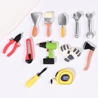 Modèle d'outils en résine pour maison de poupée : pinces, marteau, clé à molette, décoration de meubles