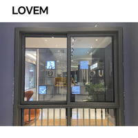 Fenêtre Ventanas à double vitrage imperméable Profil en aluminium Fenêtres coulissantes en verre à faible émissivité Fenêtre coulissante pour sous-sol