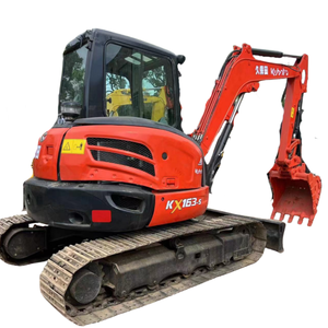 Mini pelleteuse d'occasion KX163 5 tonnes 6 tonnes Moteur de pompe à noyau d'origine japonaise en bon état Stock Shanghai - Product Image 1