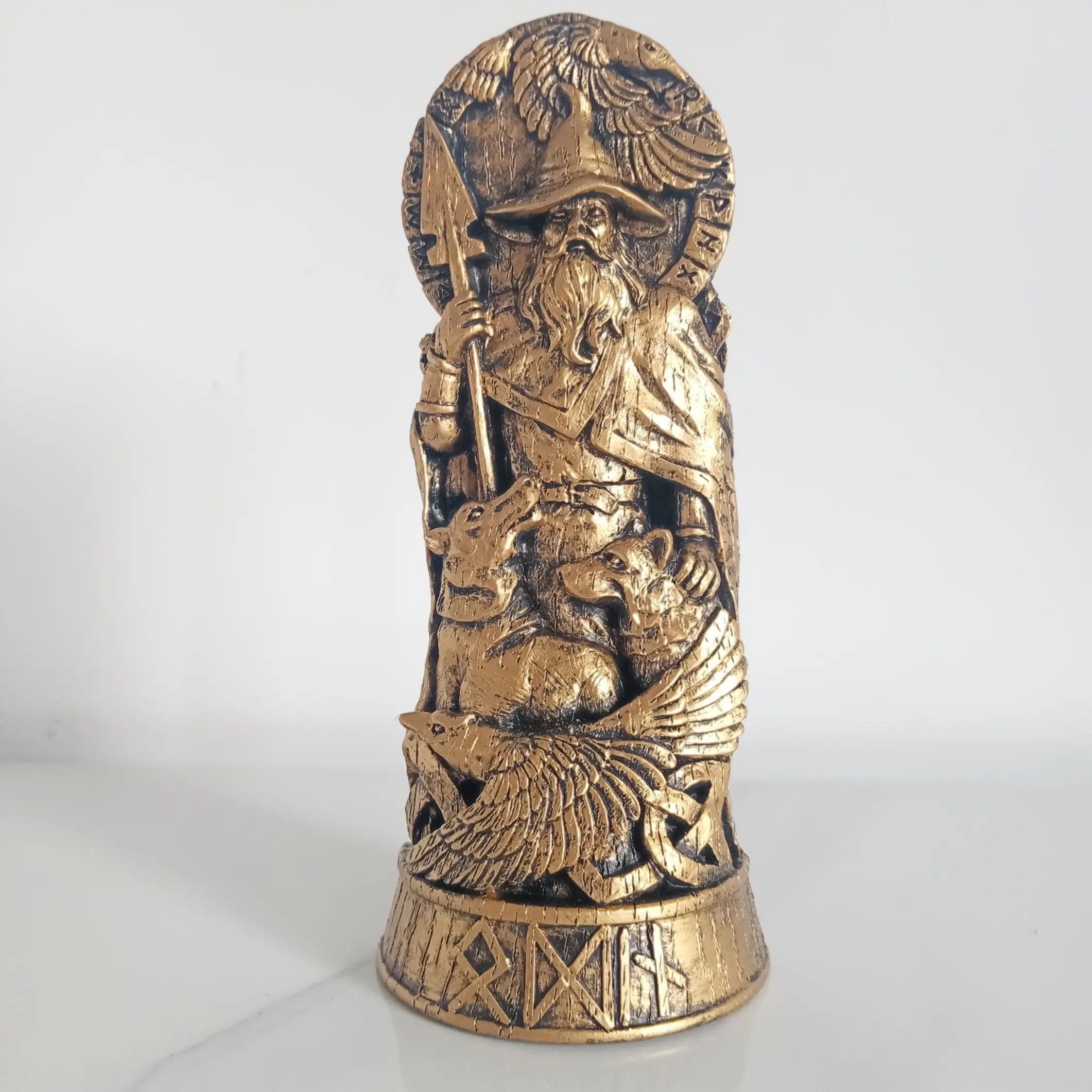 映画アクションフィギュア樹脂工芸品北欧神話フィギュア3Dエンボス神ゼウスコールドキャスト神の方法法神像
