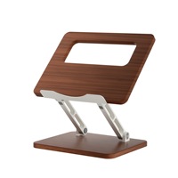 Support pour ordinateur portable pliable réglable en bambou OEM en gros, support pour ordinateur de bureau antidérapant, bureau pour ordinateur portable