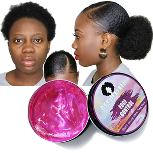 Contrôle des bords noir vegan et bio à tenue moyenne 24h, sans résidus ni écaillage, avec logo personnalisé, pour cheveux bouclés/frisés naturels 4C - Product Image 1
