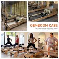 Equipo Completo de Pilates Reformer de Madera de Arce con Torre y Accesorios, Equipo de Fitness Profesional en Venta