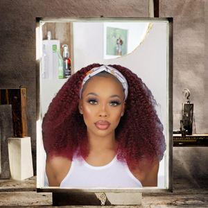 Nouvelle conception Perruque bandeau ondulée longue de 18 pouces en cheveux humains vierges brésiliens, densité 150%, sans colle, sans dentelle - Product Image 3