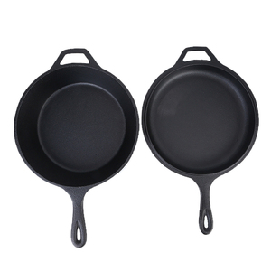 Dmwd — cuisine de Camping pré-assaisonnée, casseroles combinaison <span class=keywords><strong>en</strong></span> <span class=keywords><strong>fonte</strong></span> avec four néerlandais de 3.2 appareil et poêle à frire de 10.25 pouces - Product Image 5