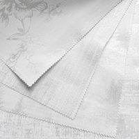 Tissu de rideau en organza jacquard transparent, vente en gros au mètre, pour la confection sur mesure de rideaux de fenêtre et la décoration d'hôtels