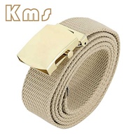 Ceinture tactique légère en polyester avec boucle en acier, personnalisable, pour entraînement quotidien et usage décontracté, idéale pour l'intérieur et l'extérieur - Vente en gros KMS