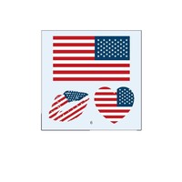 Autocollants de tatouage patriotiques et pour événements, autocollants de drapeau écologiques pour la fête nationale et les tournois de football