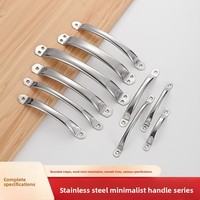Poignée tubulaire en acier inoxydable pour montage en surface, style moderne et minimaliste, pour armoires de cuisine, garde-manger, petits tiroirs et portes-fenêtres