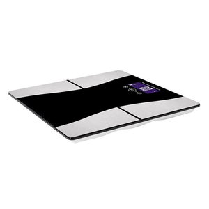 Balance électronique <span class=keywords><strong>en</strong></span> verre trempé LCD 180 kg à vente directe d'usine, avec fonction marche/arrêt automatique, indication de faible batterie et de surcharge, et mesure de la masse grasse corporelle - Product Image 2