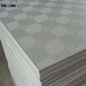 Waterproof Decorative Baldosas Cielo Raso Vinil Suspended Faux Plafond <strong>Drop</strong> Pvc Laminated Gypsum <strong>Ceiling</strong> <strong>Tiles</strong> - Product Image 6