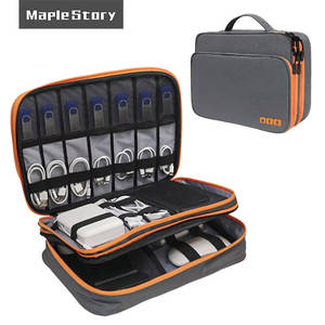 Étui de voyage <span class=keywords><strong>portable</strong></span> pour accessoires électroniques, organiseur de câbles, housse de protection, sac de transport pour gadgets, organiseur de chargeurs USB et clés USB - Product Image 2
