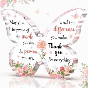 Regalos Personalizados para Papá de Pafu, Forma de Mariposa Acrílica, Regalo para el Día del Padre, del Día de la Madre, Cumpleaños, Aniversario, de Hija o Hijo - Product Image 5