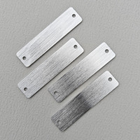 Plaque signalétique personnalisée en aluminium brossé, acier inoxydable, avec adhésif permanent, étiquette métallique vierge