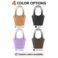 Sac de plage en EVA 39x16x36cm, imperméable, léger, à décorer soi-même, sac à main ouvert pour les vacances d'été, vente en gros