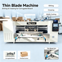 Machine à découper et à rainurer à lame fine, entraînée par moteur, en acier inoxydable 304, pour la production de carton