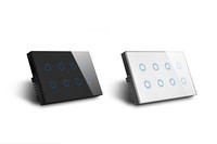 Compatible avec Alexa, norme US UK, Tuya, interrupteur intelligent Wifi Smart Life, interrupteur mural tactile marche/arrêt à 8 groupes, interrupteur d'alimentation Wifi OEM