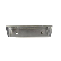 Support de fixation en aluminium usiné CNC en forme de U avec trous rainurés pour équipement