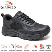 Chaussures d'entraînement pour hommes, personnalisées en usine, noires, basses, respirantes, en tissu imperméable, résistantes aux perforations en Kevlar, légères